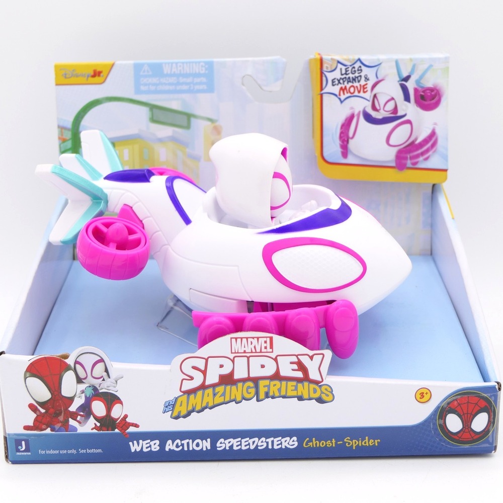 Jazwares Marvel Spidey and His Amazing Friends Web Action Speedster Ghost-Spider